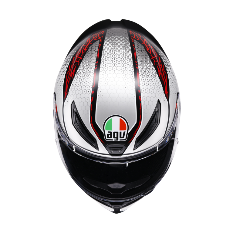 AGV K1 S Speedarmor Mat Sort/Grå/Rød