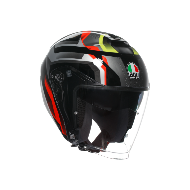 AGV Irides Zurigo Sort/Rød/Gul Fluo