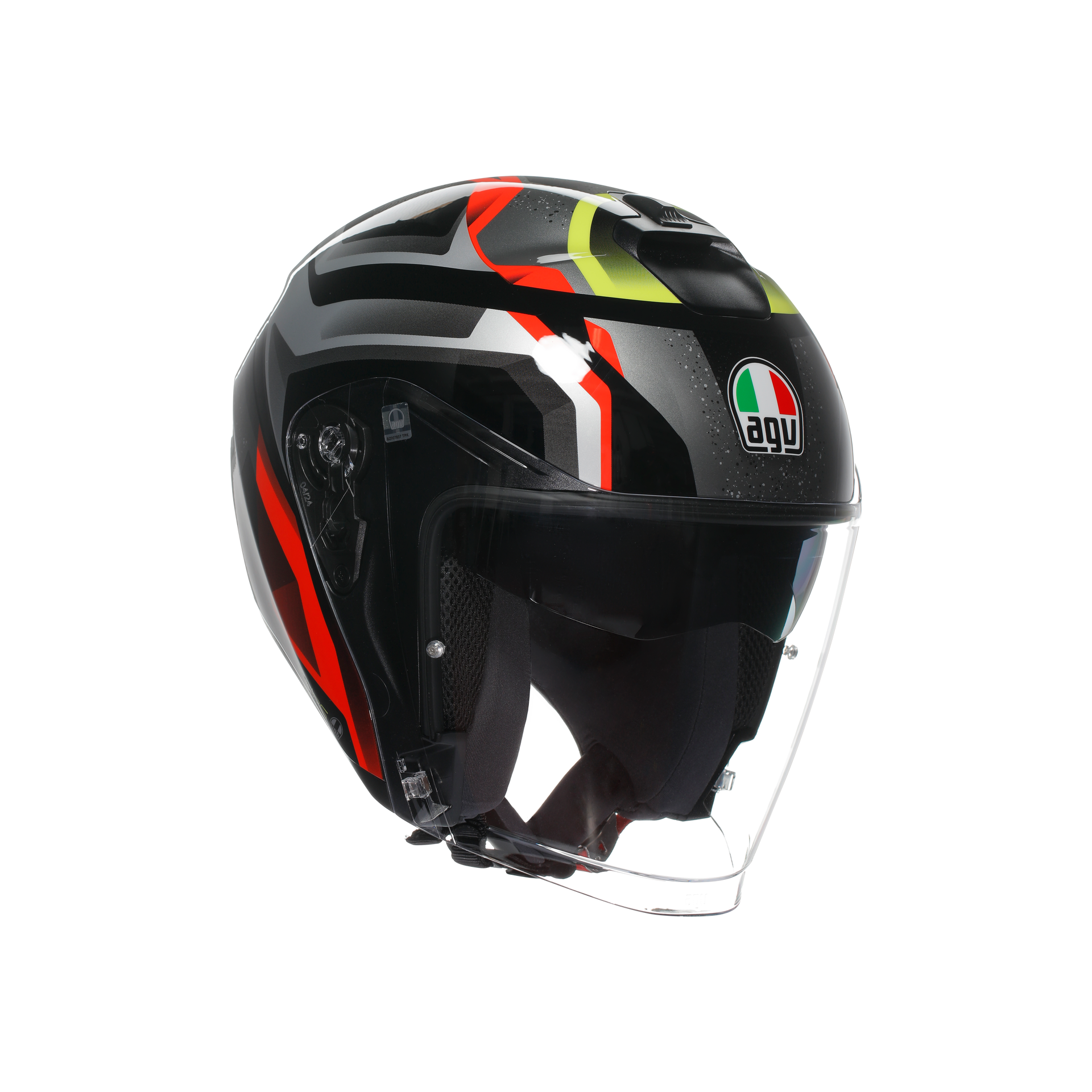AGV Irides Zurigo Sort/Rød/Gul Fluo