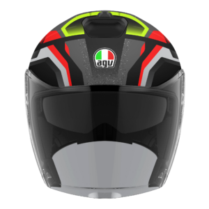 AGV Irides Zurigo Sort/Rød/Gul Fluo