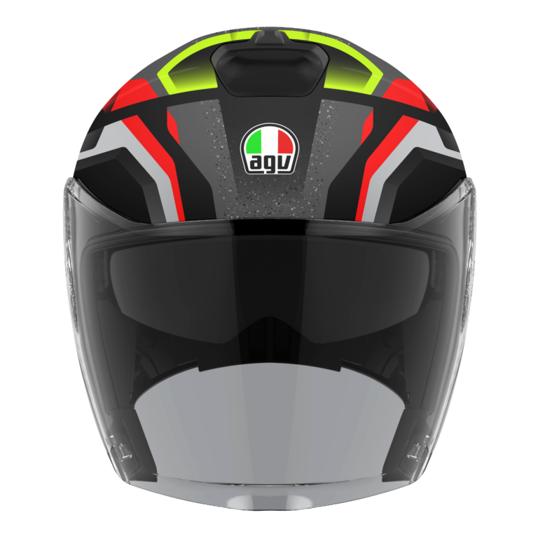 AGV Irides Zurigo Sort/Rød/Gul Fluo