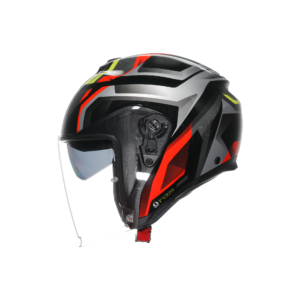 AGV Irides Zurigo Sort/Rød/Gul Fluo
