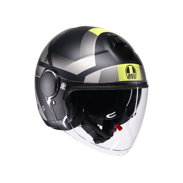 AGV Eteres Camogli Mat Sort/Grå/Gul