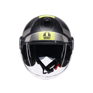 AGV Eteres Camogli Mat Sort/Grå/Gul