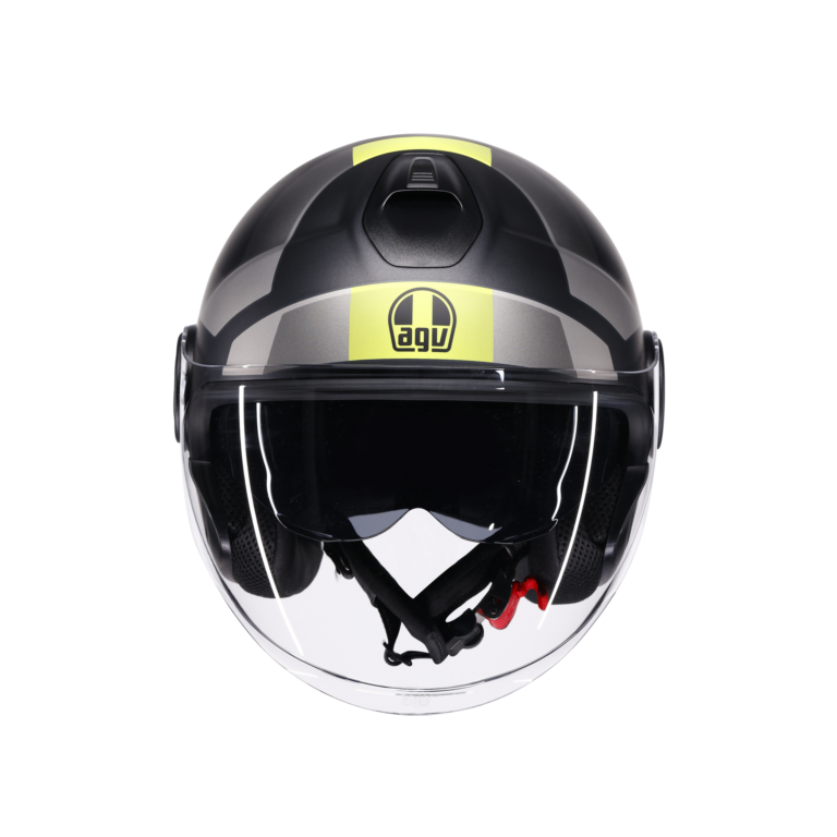 AGV Eteres Camogli Mat Sort/Grå/Gul