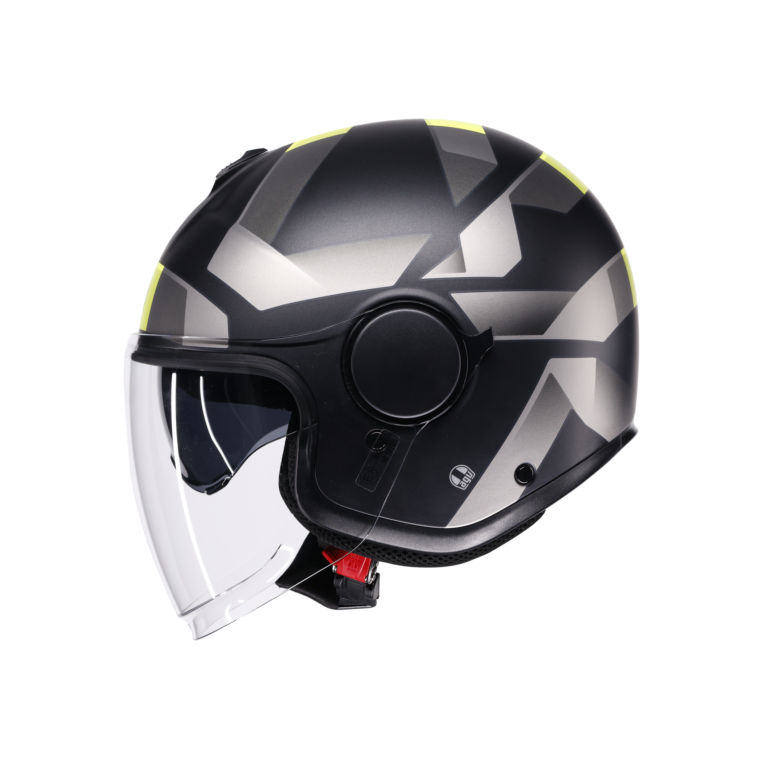 AGV Eteres Camogli Mat Sort/Grå/Gul