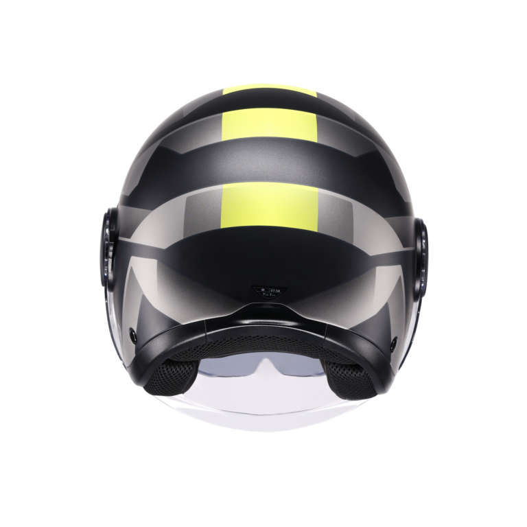 AGV Eteres Camogli Mat Sort/Grå/Gul
