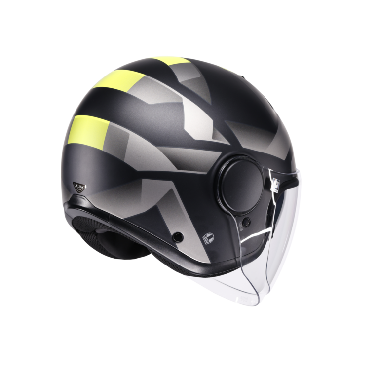 AGV Eteres Camogli Mat Sort/Grå/Gul