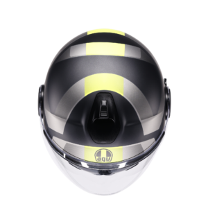 AGV Eteres Camogli Mat Sort/Grå/Gul