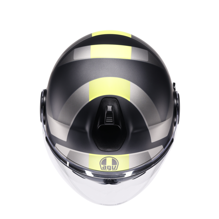 AGV Eteres Camogli Mat Sort/Grå/Gul