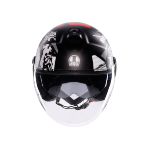 AGV Eteres History Mat Sort/Hvid/Rød