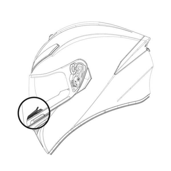 AGV Næsedeflektor K5 S/K3 SV/K1 S/K1