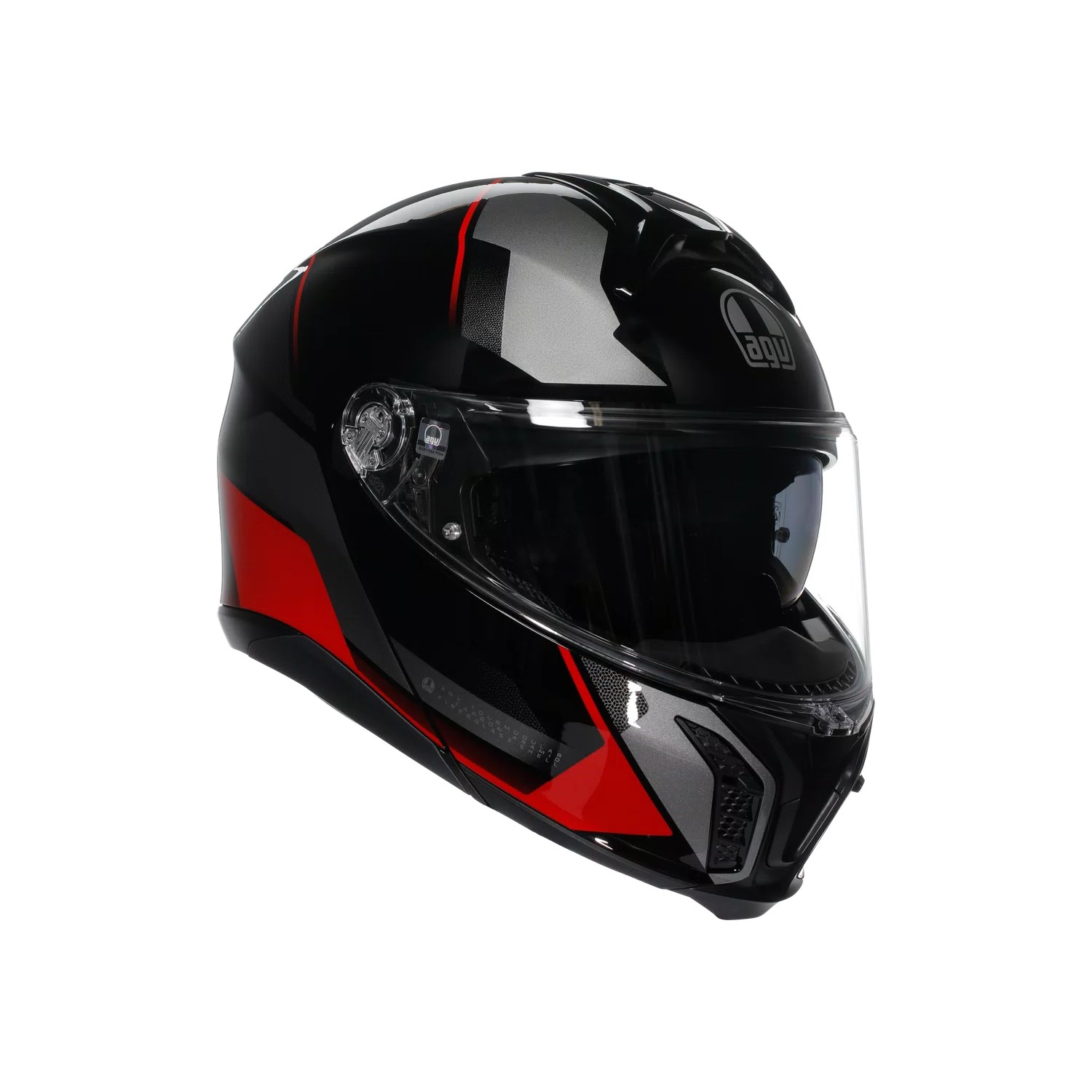 AGV Tourmodular Perception Sort/Rød
