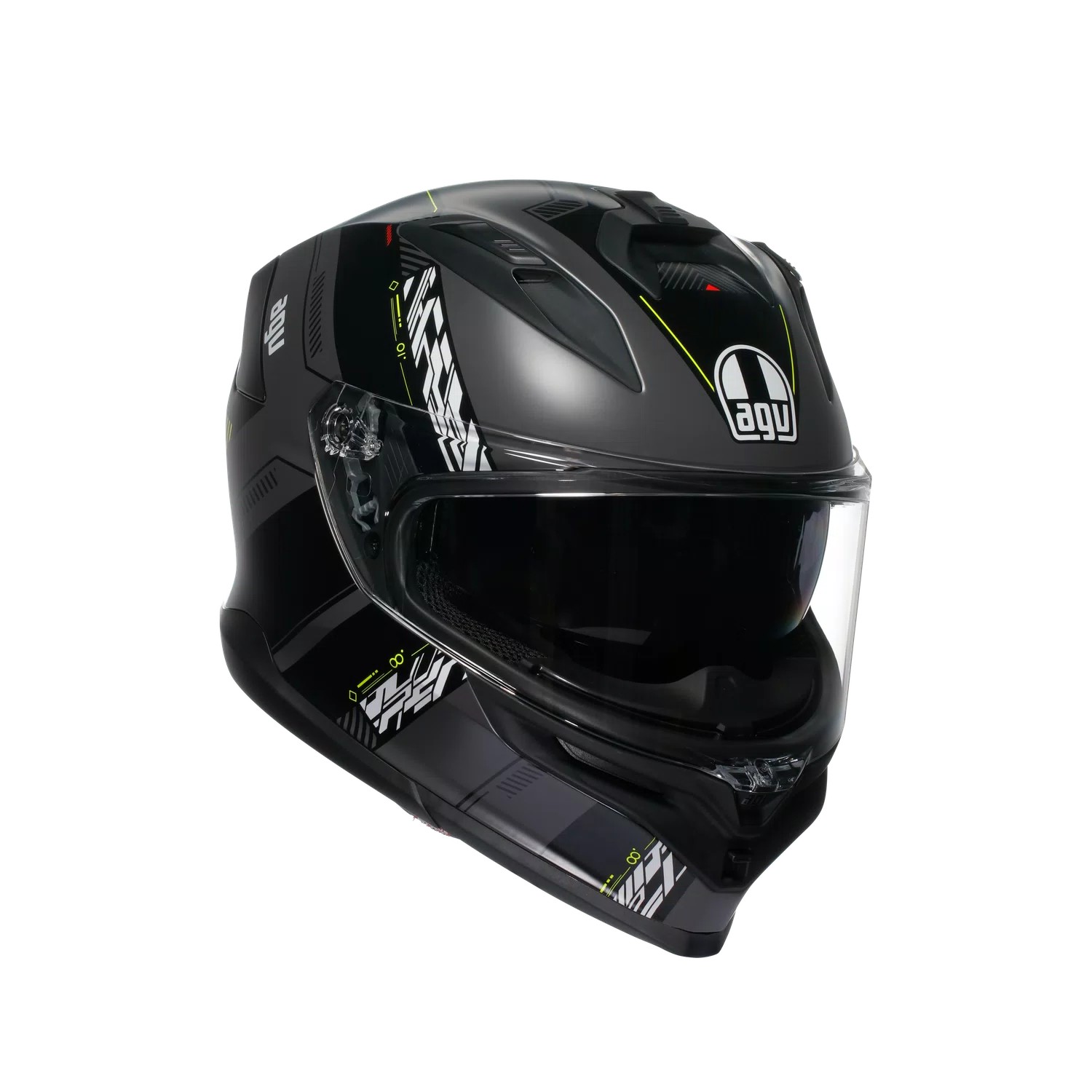 AGV K7 Kyber Mat Grå/Gul Fluo