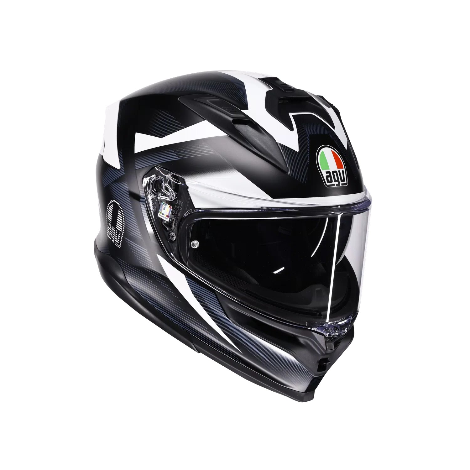 AGV K7 Glimpse Mat Sort/Hvid