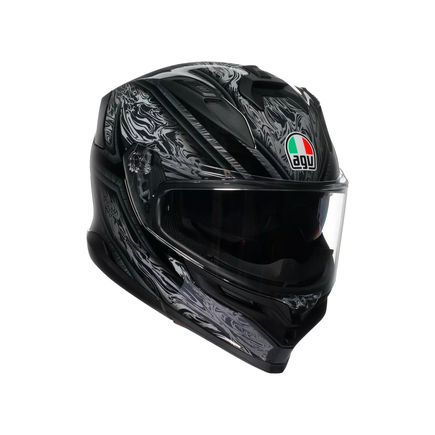AGV K7 Damascus Sort/Sølv