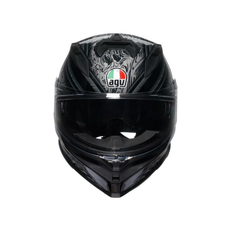 AGV K7 Damascus Sort/Sølv