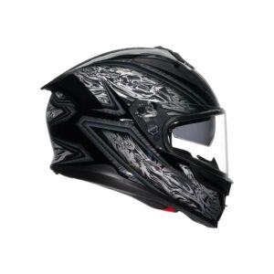 AGV K7 Damascus Sort/Sølv
