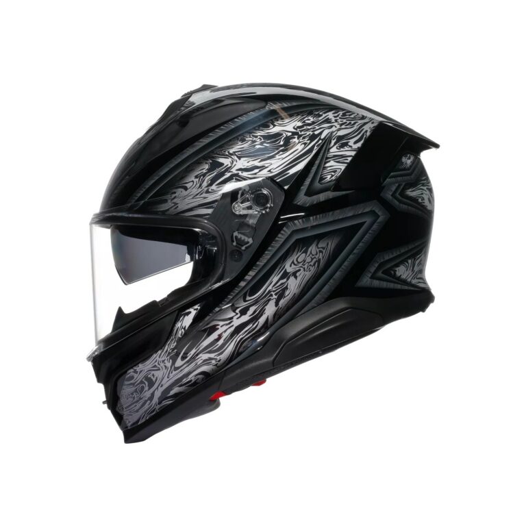 AGV K7 Damascus Sort/Sølv
