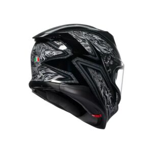 AGV K7 Damascus Sort/Sølv