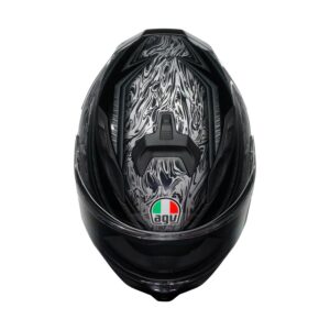 AGV K7 Damascus Sort/Sølv