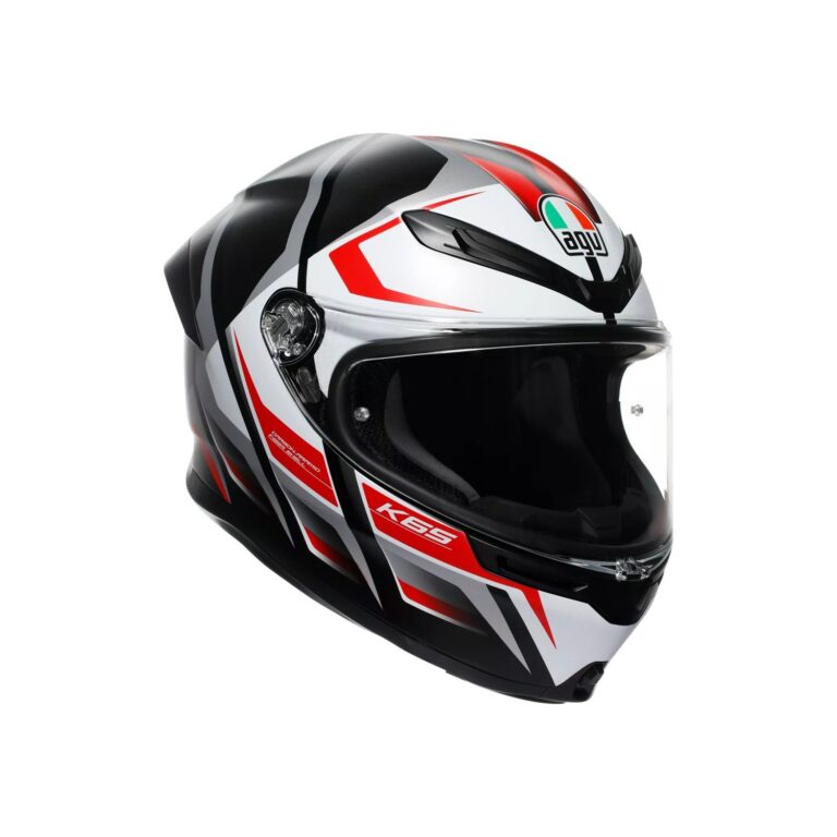 AGV K6 S Karve Mat Sort/Hvid/Rød