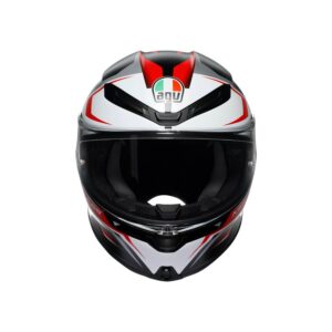 AGV K6 S Karve Mat Sort/Hvid/Rød