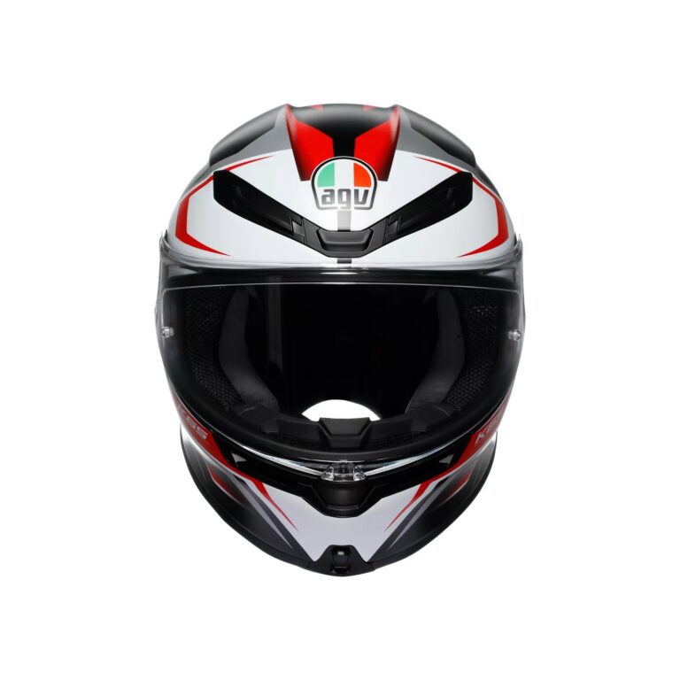 AGV K6 S Karve Mat Sort/Hvid/Rød