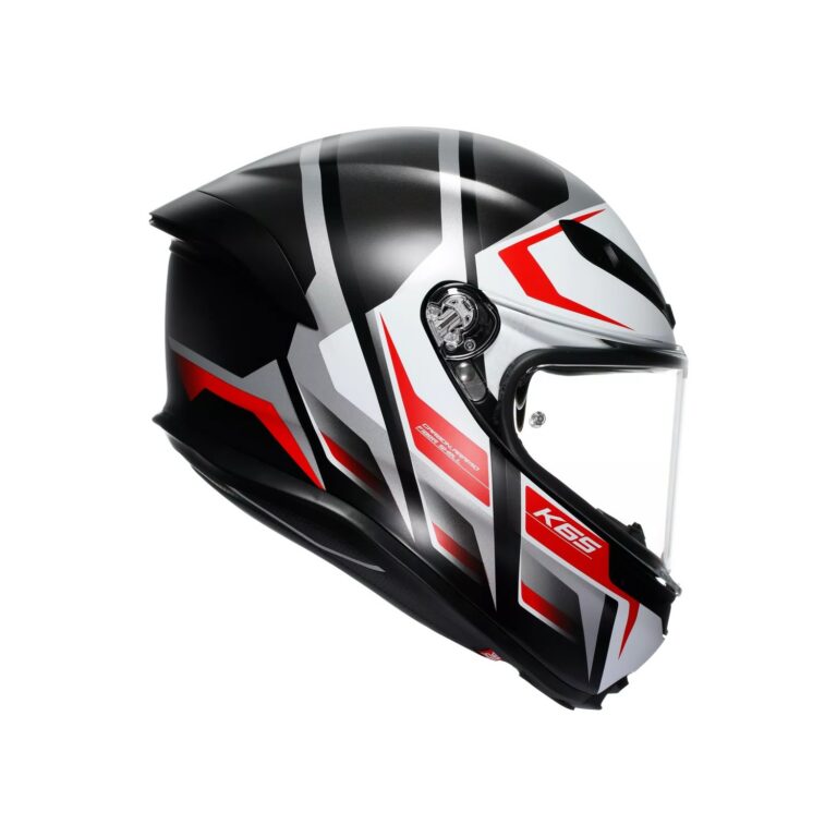AGV K6 S Karve Mat Sort/Hvid/Rød