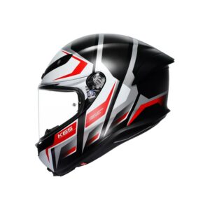 AGV K6 S Karve Mat Sort/Hvid/Rød