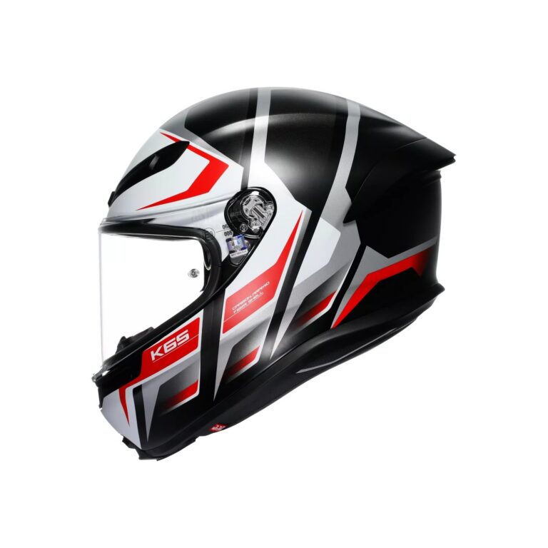 AGV K6 S Karve Mat Sort/Hvid/Rød