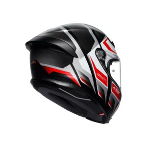 AGV K6 S Karve Mat Sort/Hvid/Rød
