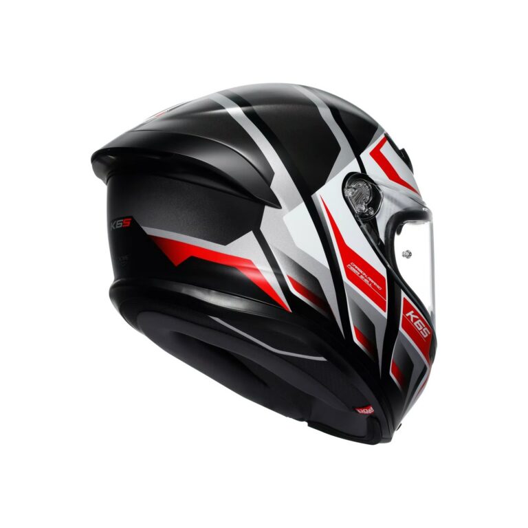 AGV K6 S Karve Mat Sort/Hvid/Rød