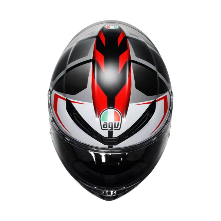 AGV K6 S Karve Mat Sort/Hvid/Rød