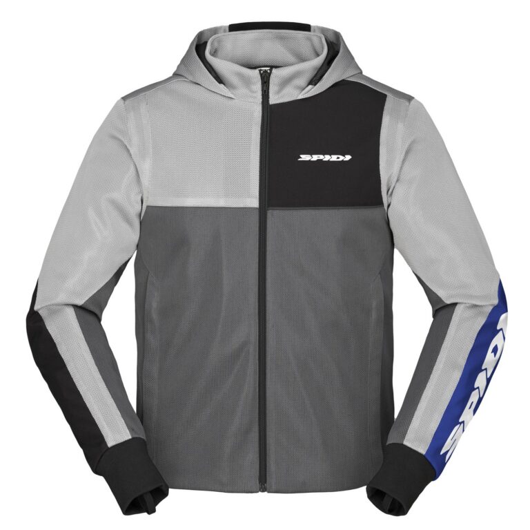 Spidi Hoodie Net grå og blå