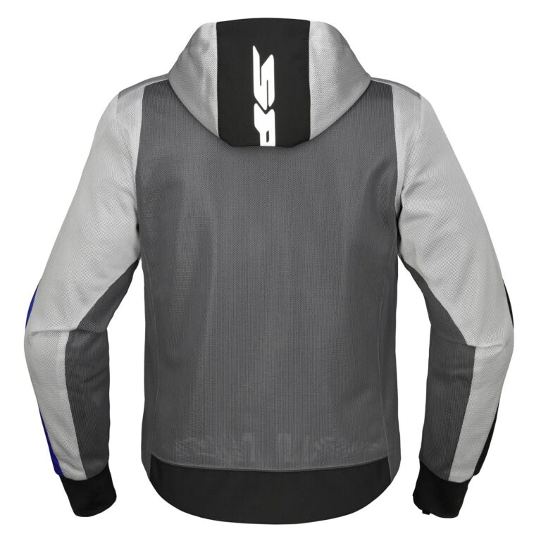 Spidi Hoodie Net grå og blå