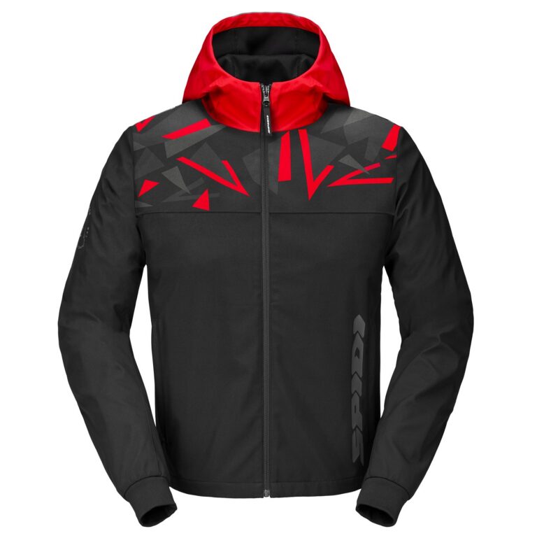 Spidi Hoodie Evo Sport rød og sort