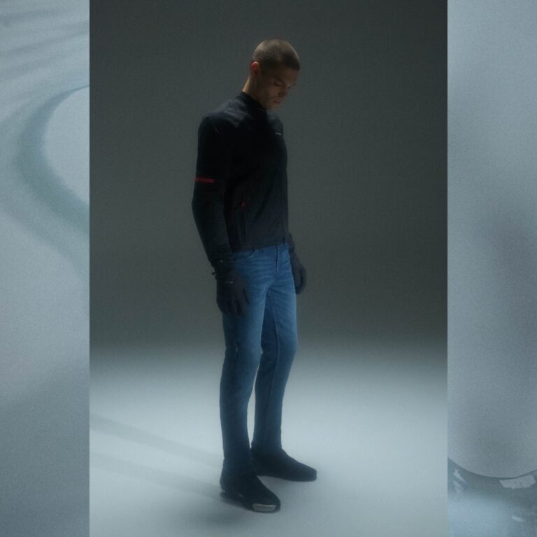 Spidi J-Fit Superslim Tech jeans vasket mørkeblå