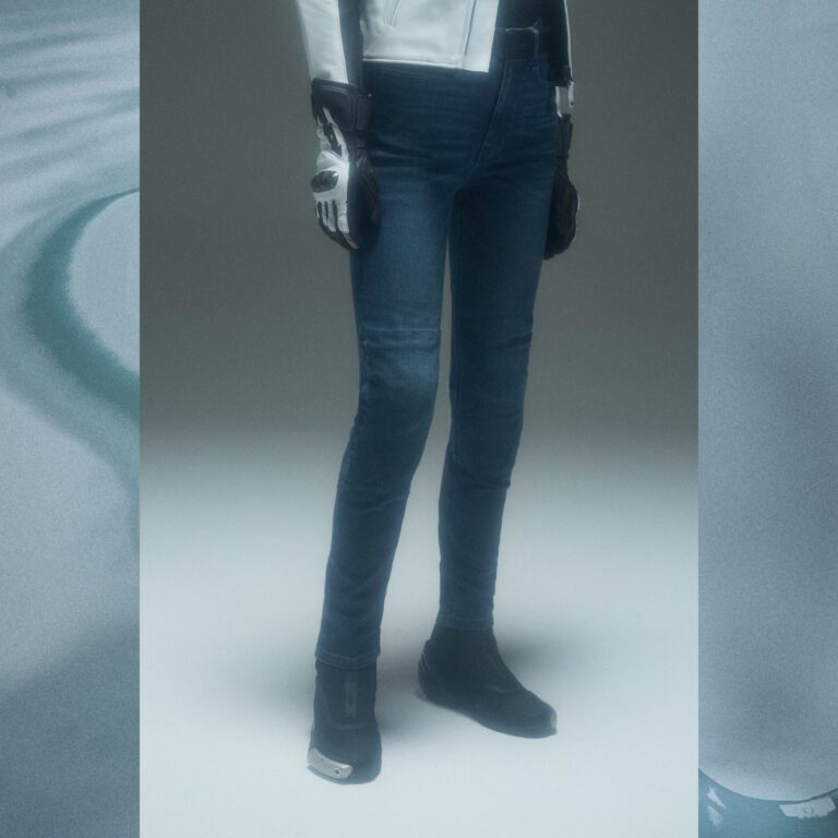 Spidi J-Fit Superslim HW Lady jeans vasket mørkeblå