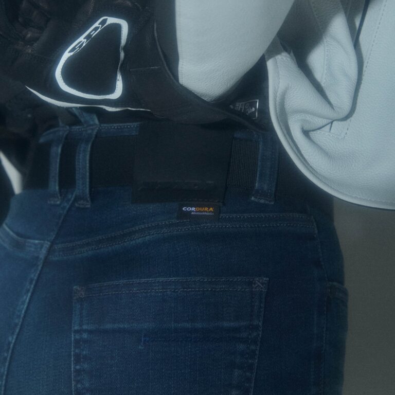 Spidi J-Fit Superslim HW Lady jeans vasket mørkeblå