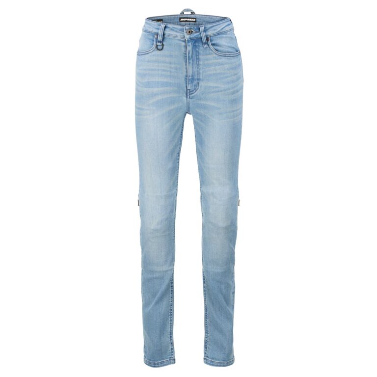 Spidi J-Fit Superslim HW Lady jeans vasket mellemblå