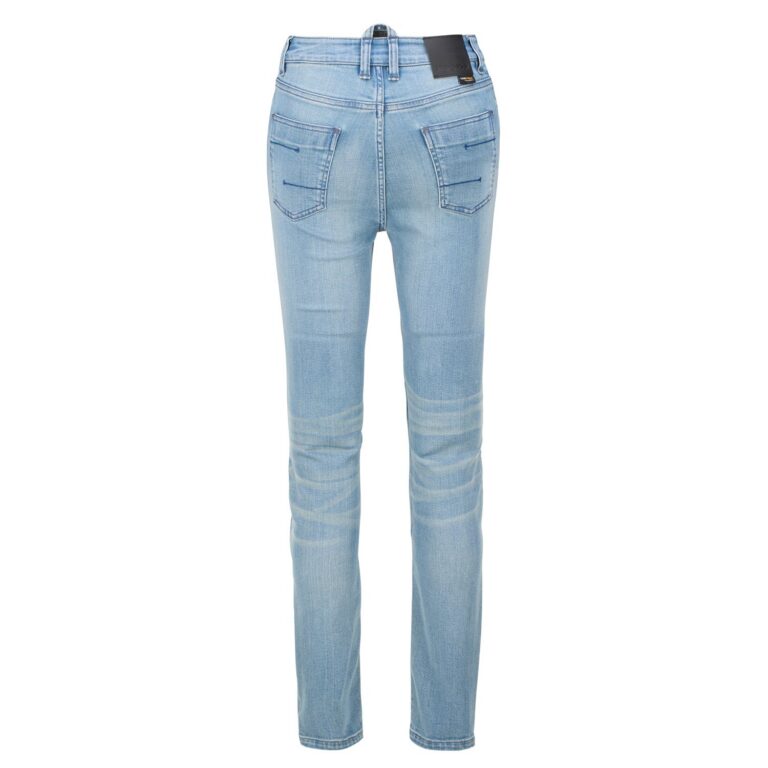 Spidi J-Fit Superslim HW Lady jeans vasket mellemblå