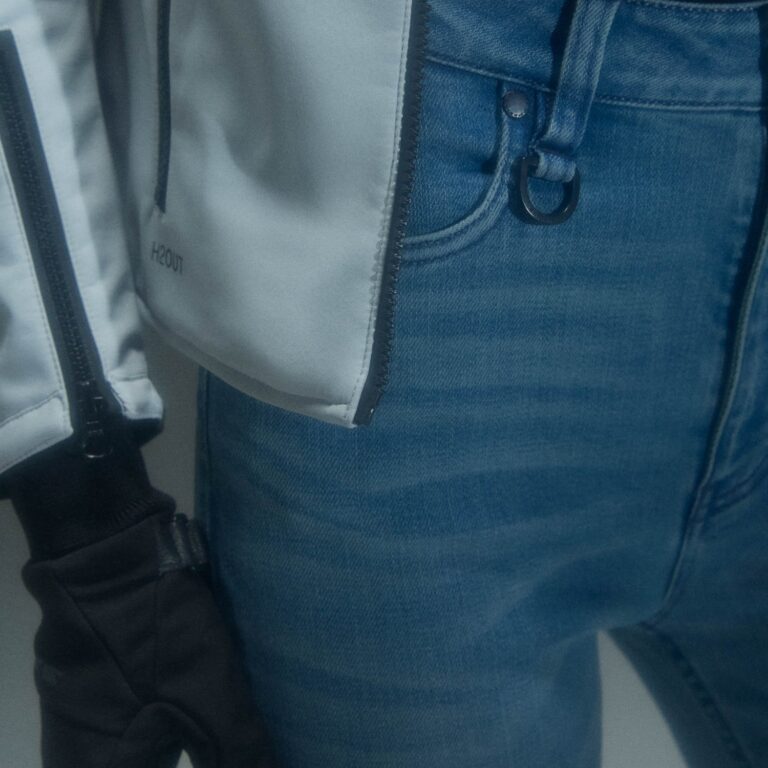 Spidi J-Fit Superslim HW Lady jeans vasket mellemblå