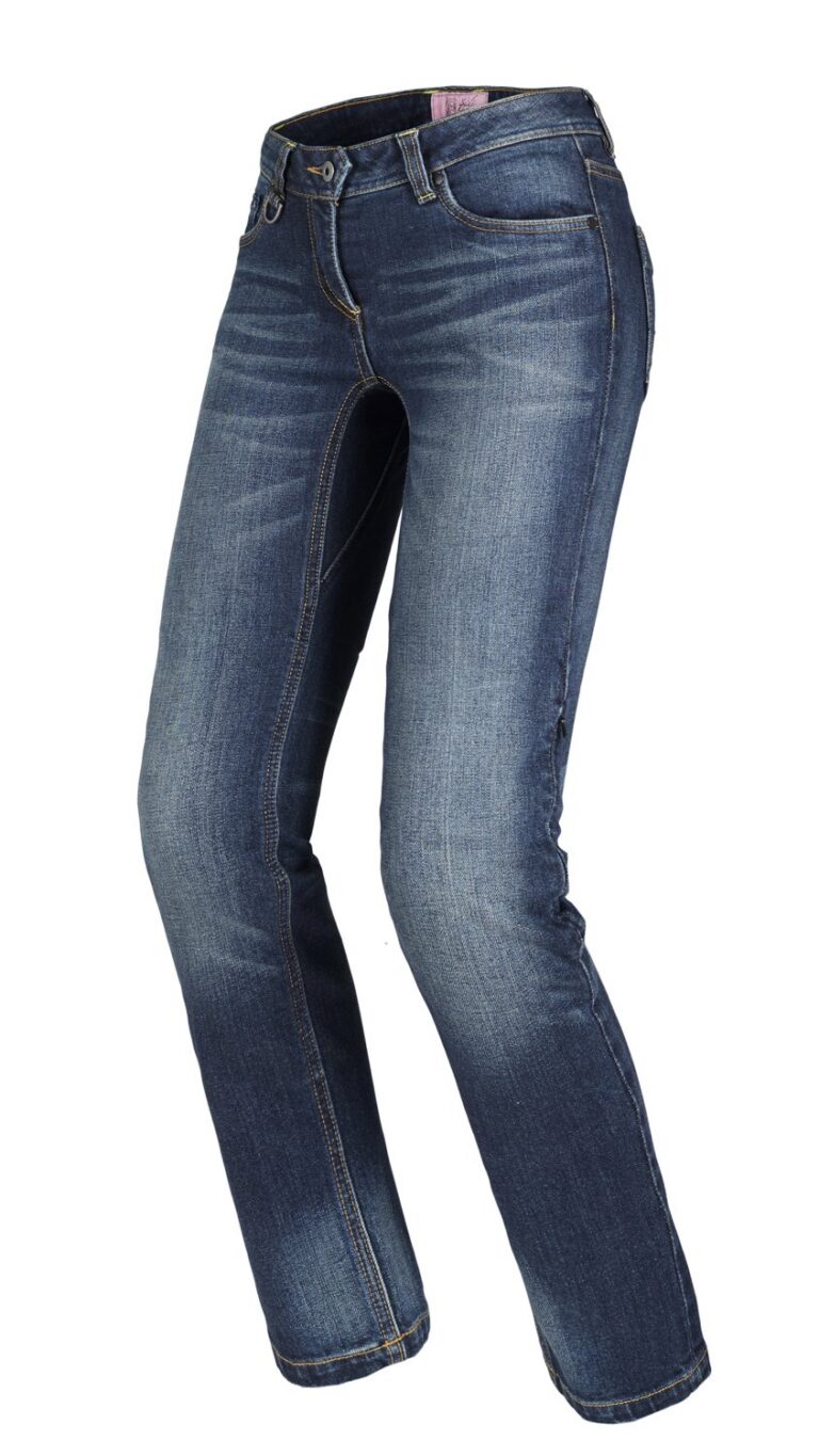 Spidi J-Tracker Lady jeans vasket mørkeblå