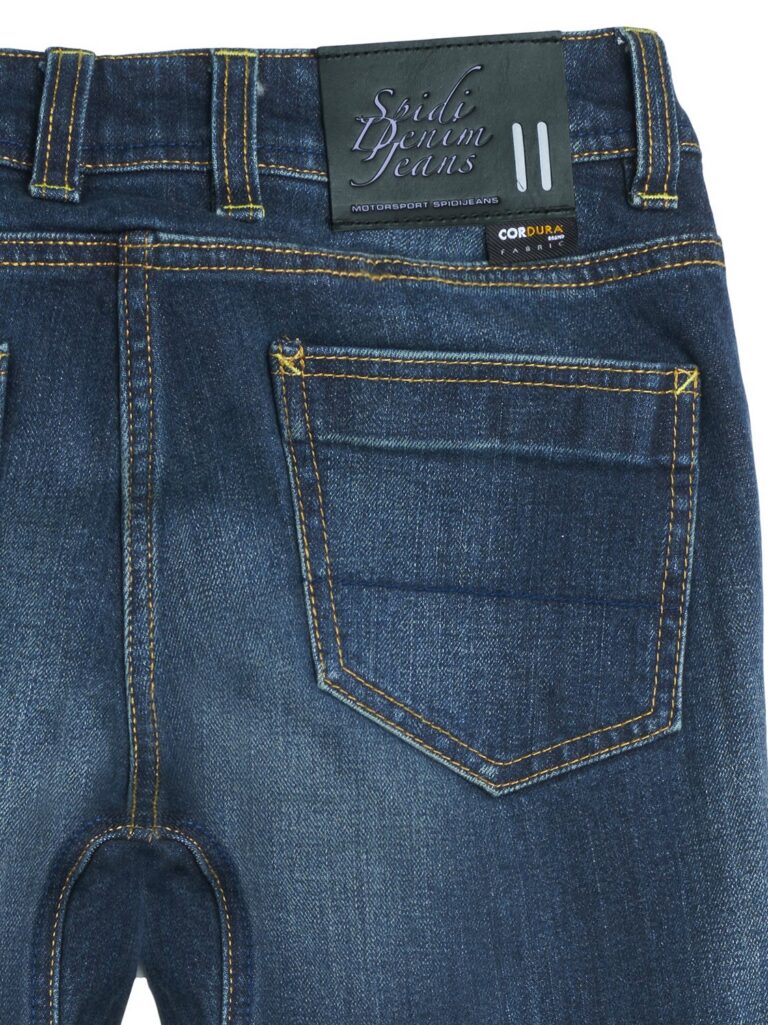 Spidi J-Tracker Lady jeans vasket mørkeblå