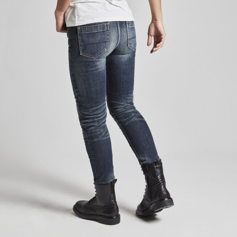 Spidi J-Tracker Lady jeans vasket mørkeblå