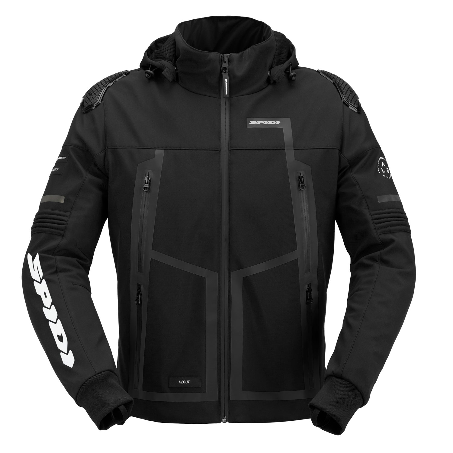 Spidi Hoodie Warrior H2OUT sort