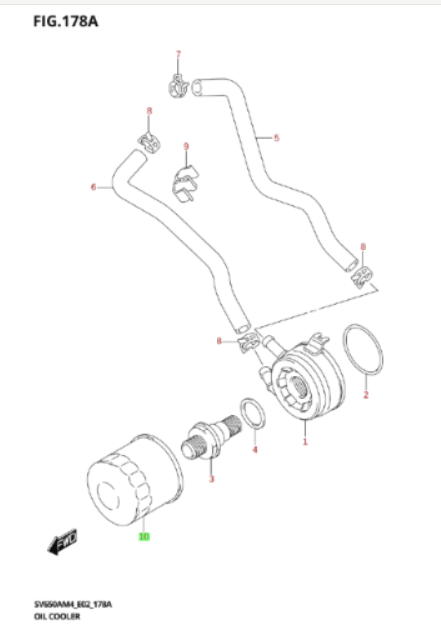 Suzuki oliefilter
