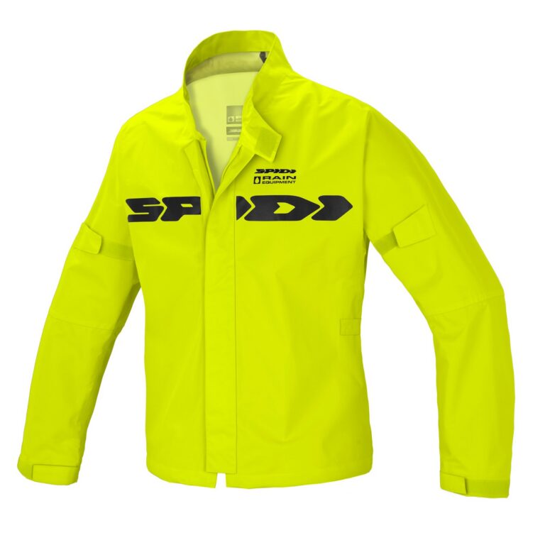 Spidi Sport Rain Jacket sort og fluo gul