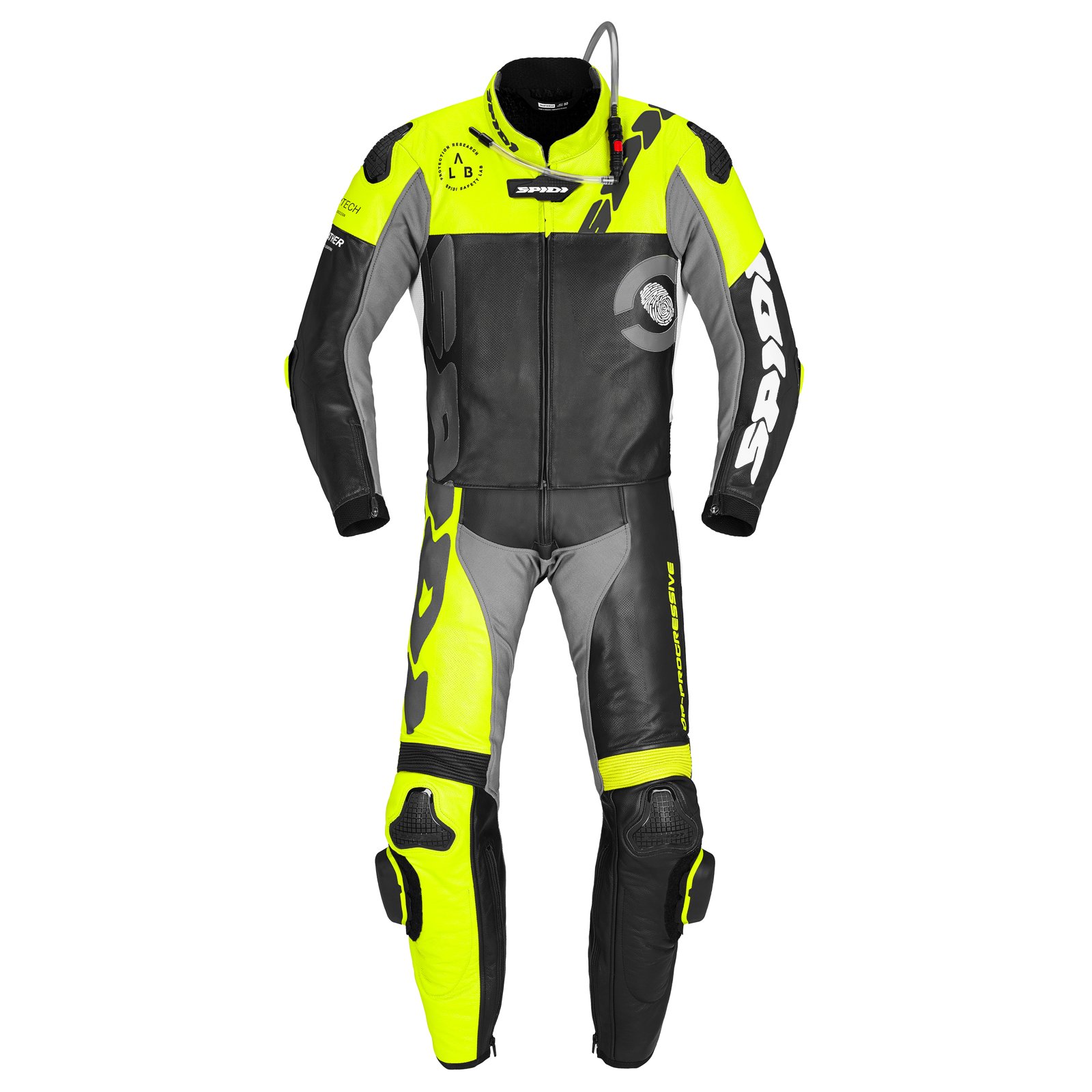 Spidi DP-Progressive Touring sort og fluo gul